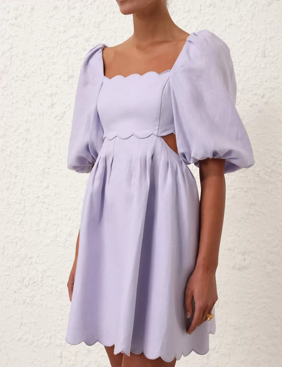 ZIMMERMANN Clothing | Dresses & Coverups<Halliday Scallop Mini Dress Lilac