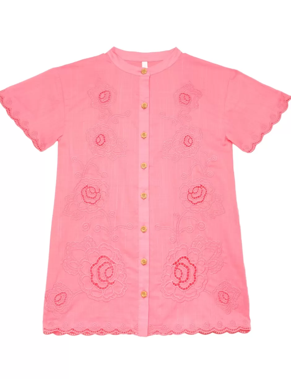 ZIMMERMANN Kids | Clothing<Halliday Shirt Dress Pink