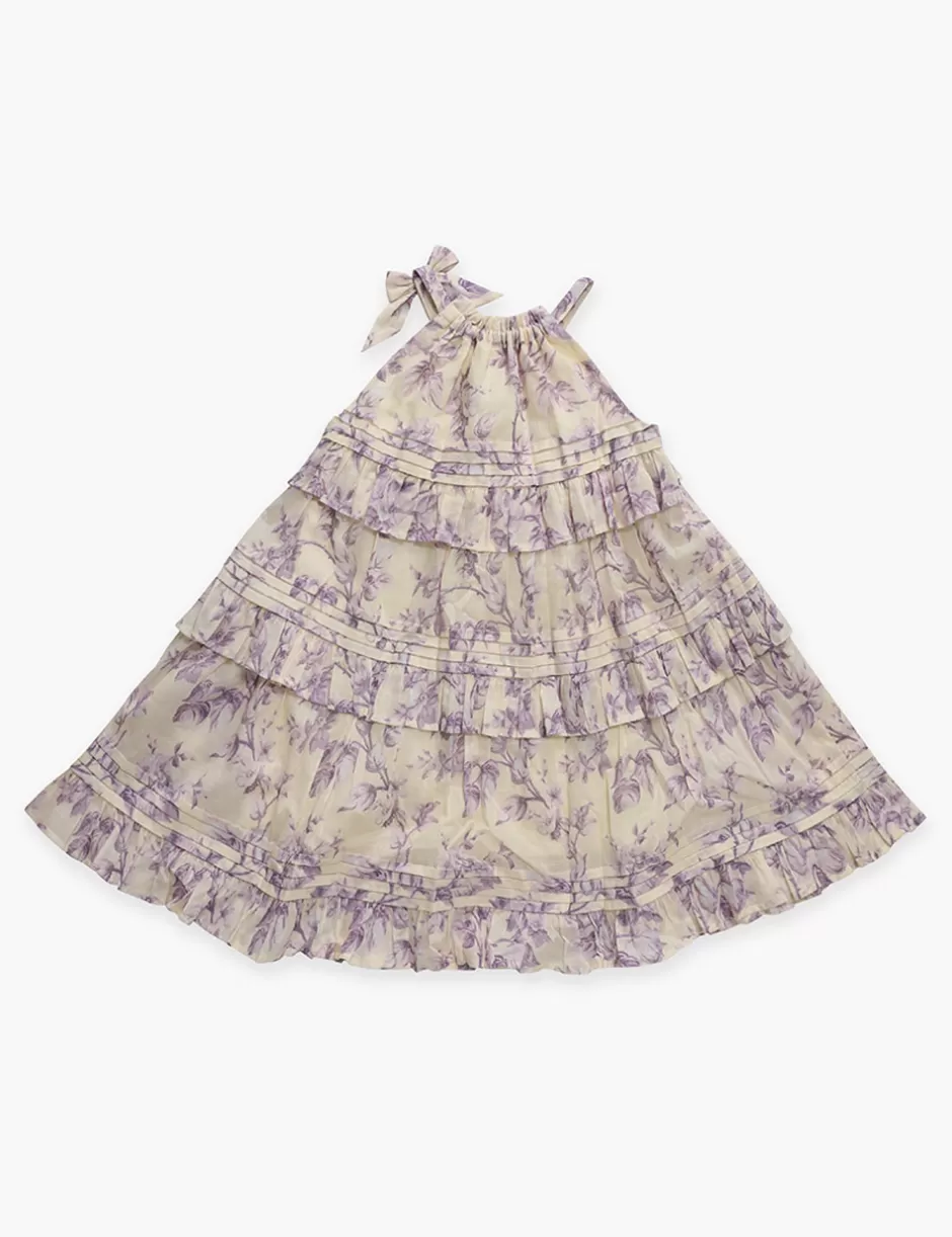 ZIMMERMANN Kids | Clothing<Halliday Swing Dress Yellow Lilac Floral