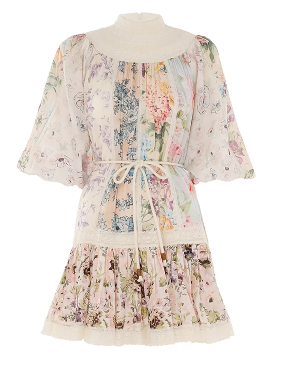 ZIMMERMANN Clothing | Dresses & Coverups<Halliday Yoke Mini Dress Spliced