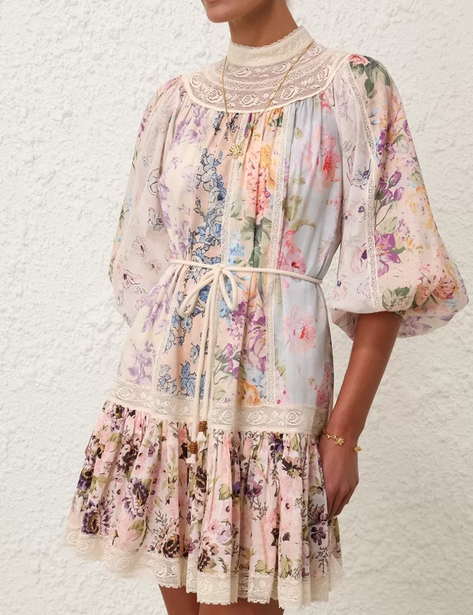 ZIMMERMANN Clothing | Dresses & Coverups<Halliday Yoke Mini Dress Spliced