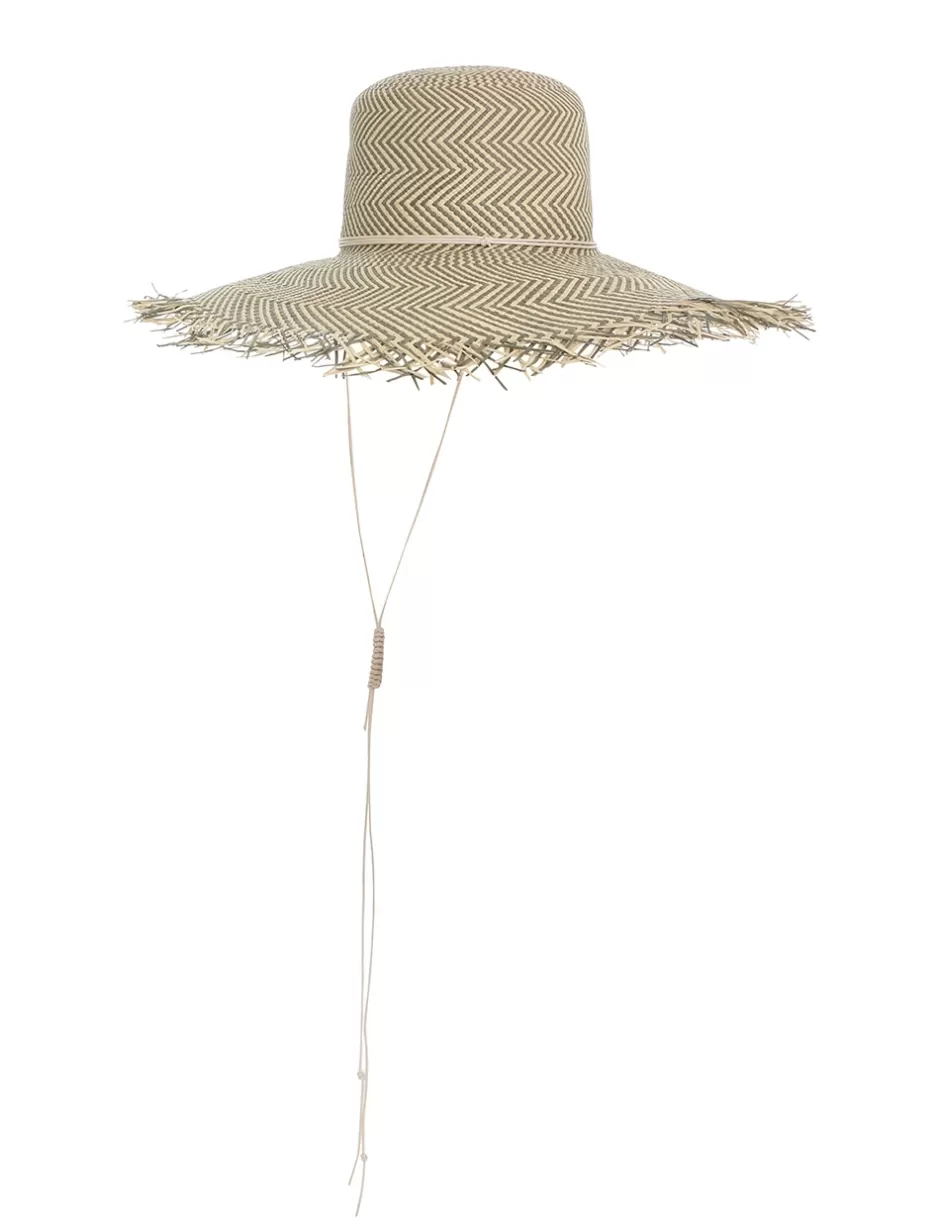 ZIMMERMANN Accessories | Hats<Herringbone Wide Brim Hat Olive