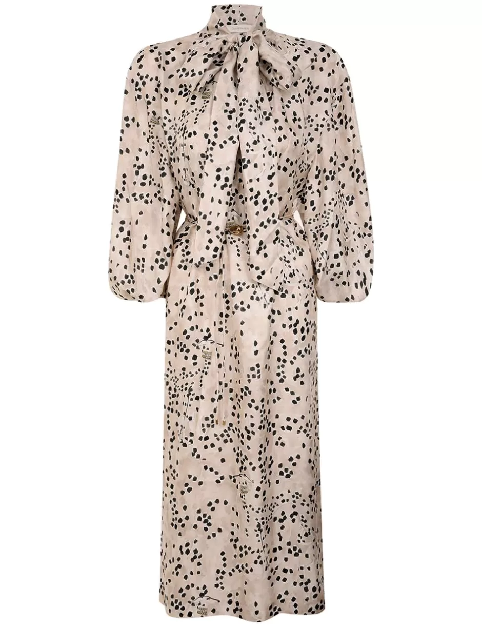 ZIMMERMANN Clothing | Dresses<Illustration Billow Dress Dalmatian Dot