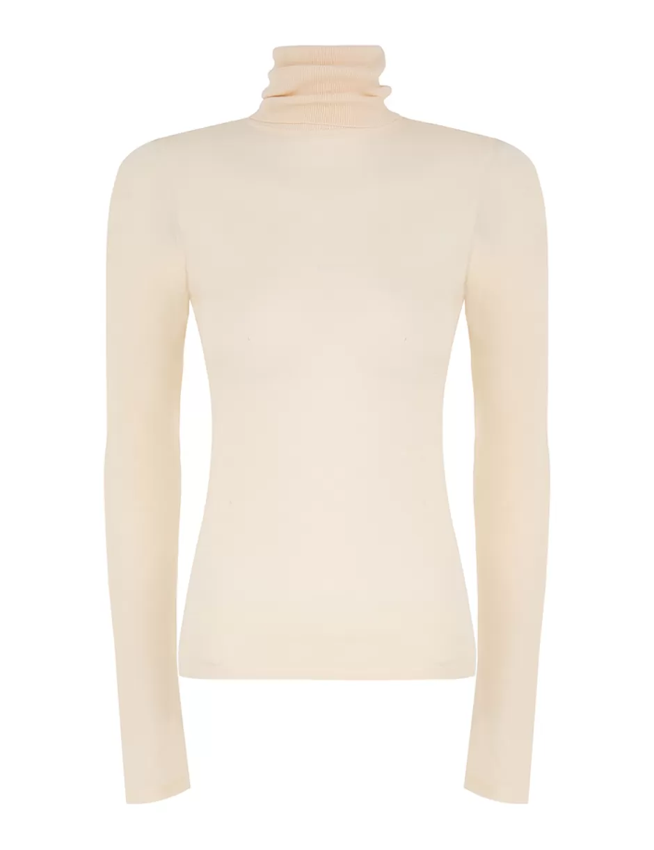 ZIMMERMANN Clothing | Knitwear<Illustration Fine Knit Top Cream