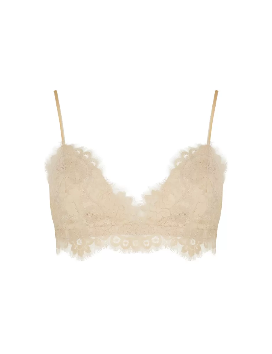 ZIMMERMANN Clothing | Tops<Illustration Lace Bralette Cream