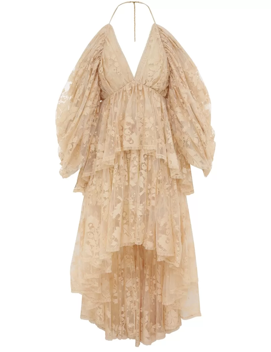 ZIMMERMANN Clothing | Dresses<Illustration Lace Mini Dress Cream