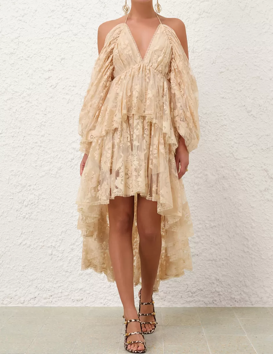 ZIMMERMANN Clothing | Dresses<Illustration Lace Mini Dress Cream