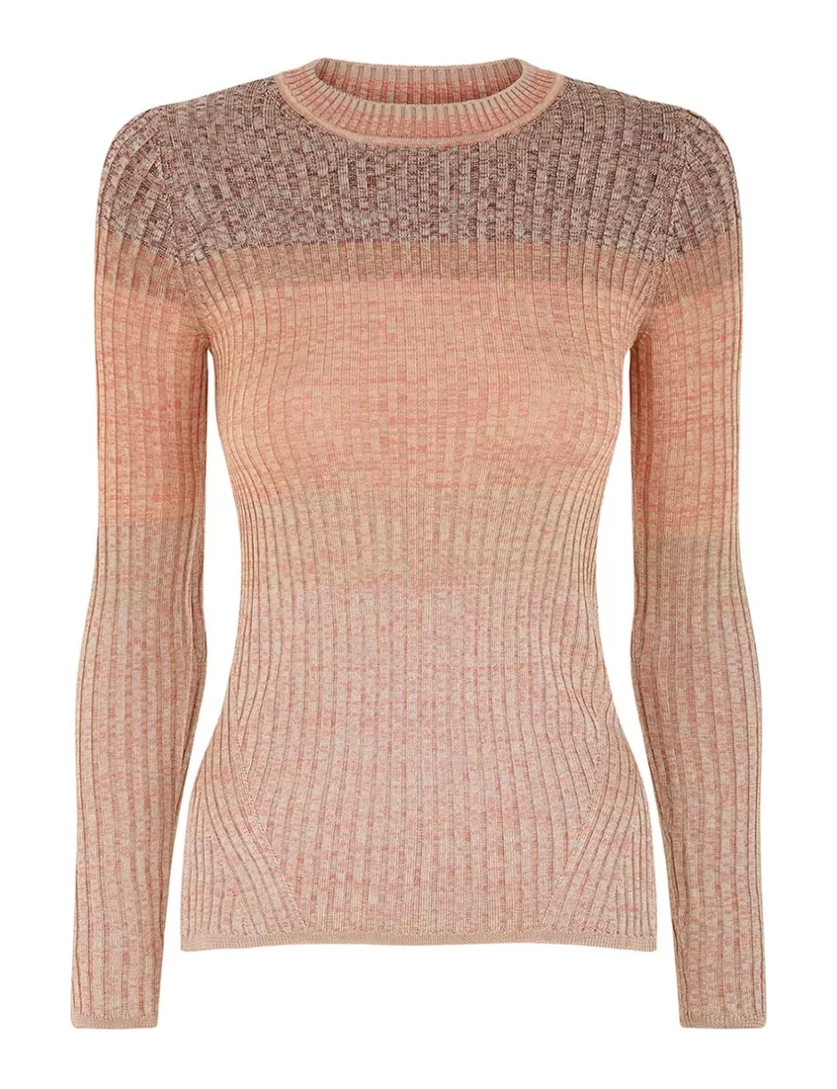 ZIMMERMANN Clothing | Knitwear<Illustration Mouline Top Pink Multi