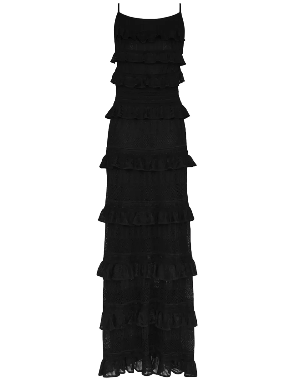 ZIMMERMANN Clothing | Dresses<Illustration Open Back Dress Black