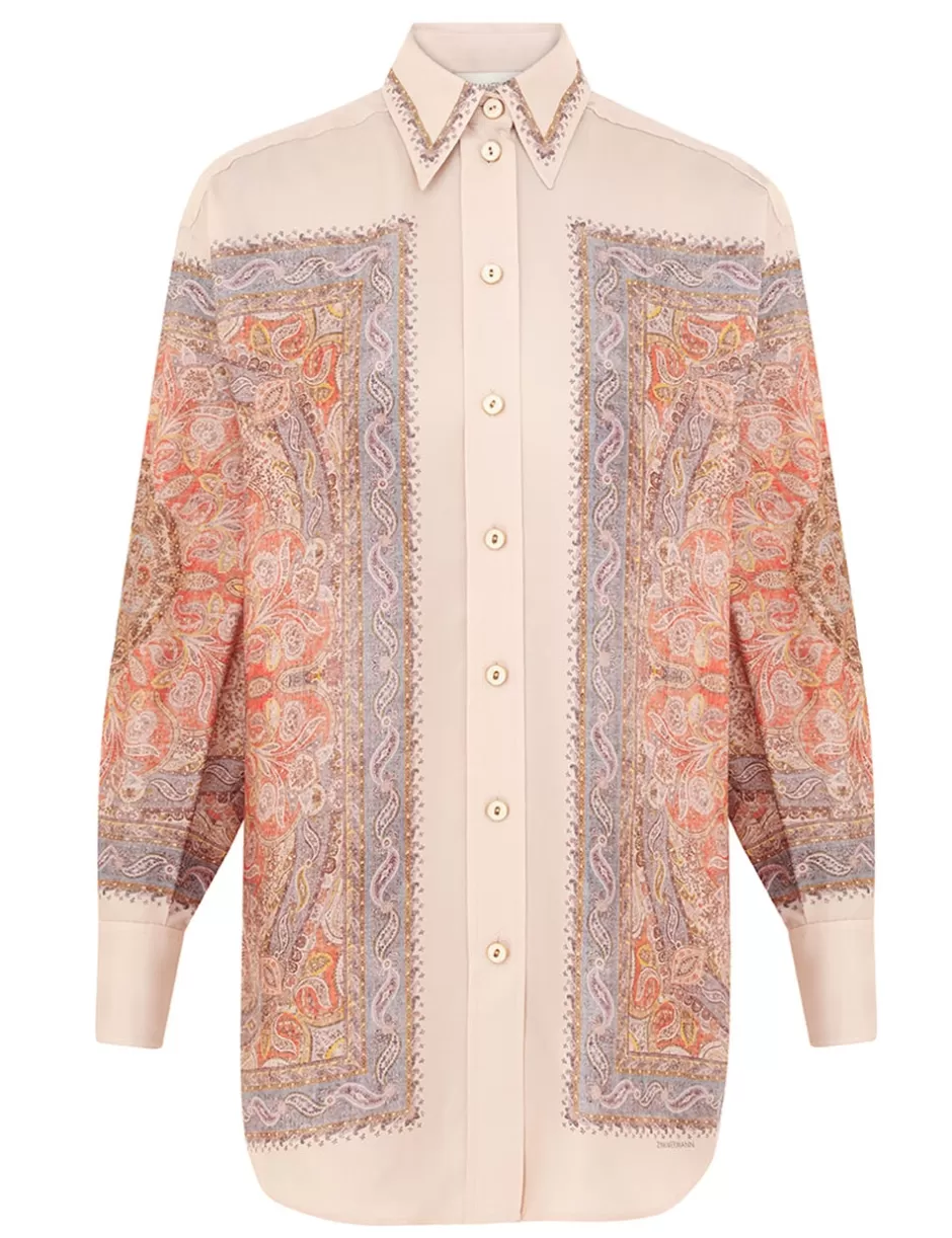 ZIMMERMANN Clothing | Tops<Illustration Paisley Shirt Paisley Haze