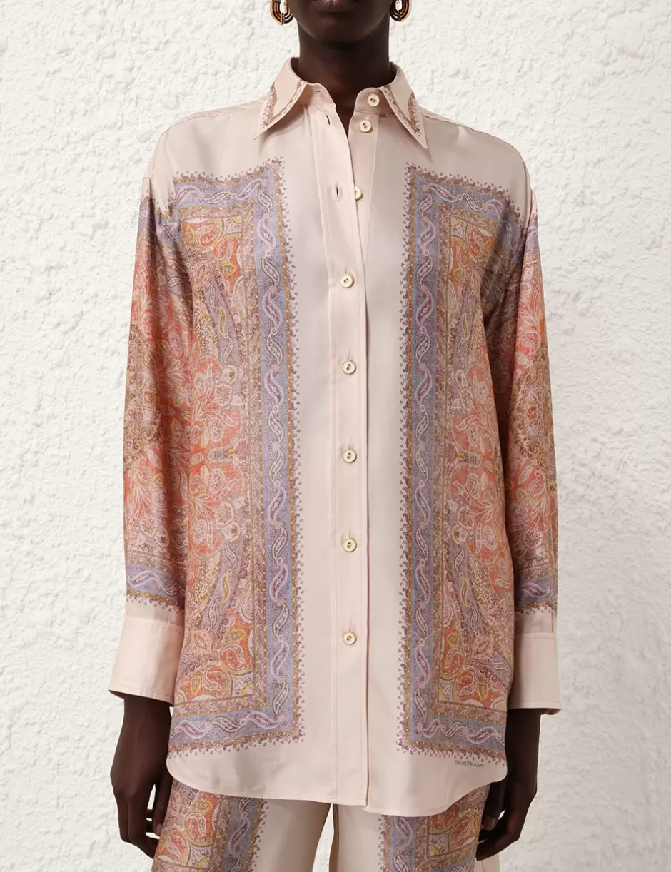 ZIMMERMANN Clothing | Tops<Illustration Paisley Shirt Paisley Haze