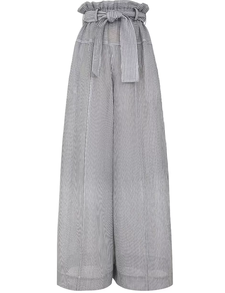 ZIMMERMANN Clothing | Shorts & Pants<Illustration Paperbag Pant Stripe