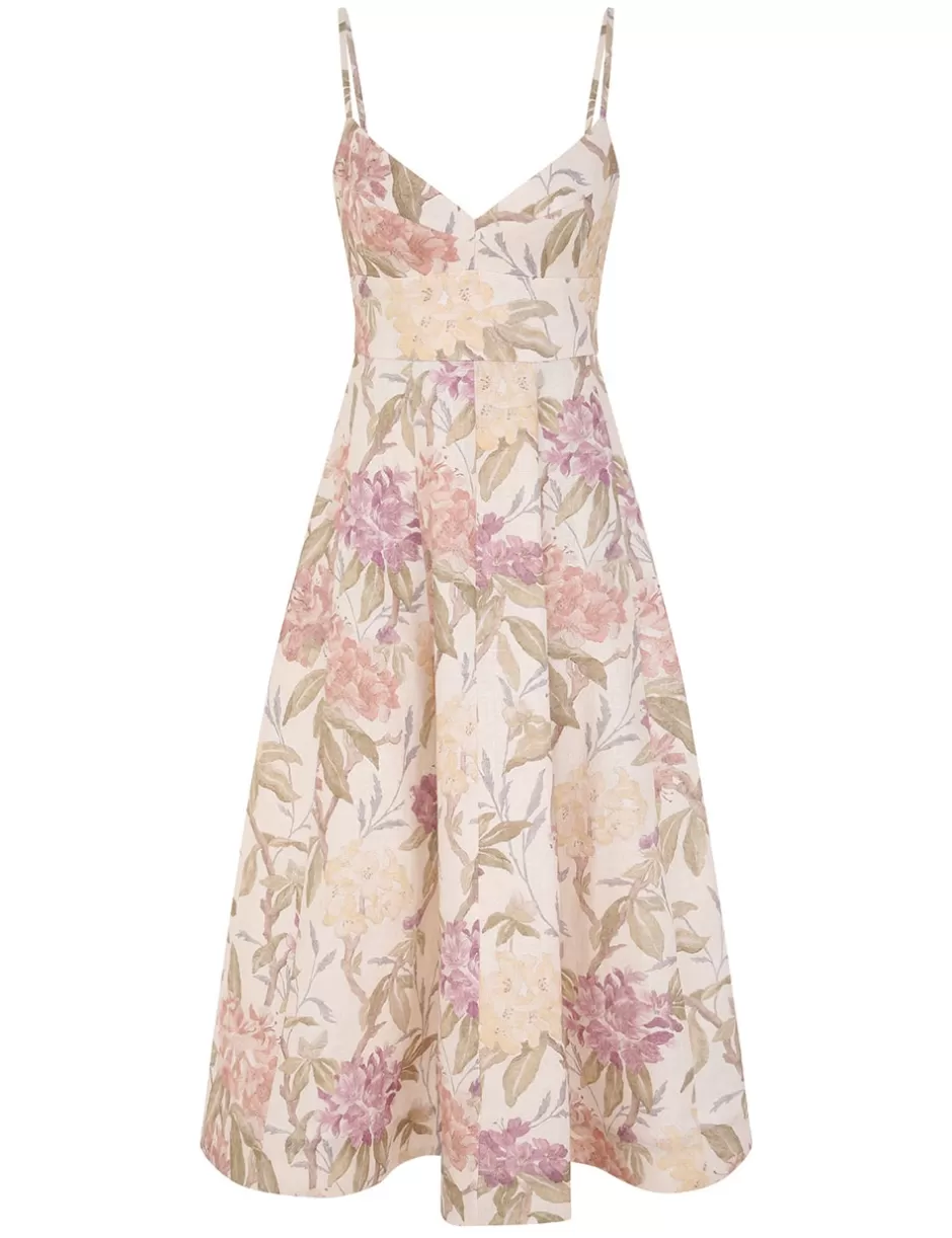 ZIMMERMANN Clothing | Dresses<Illustration Picnic Dress Cream Inca Lily