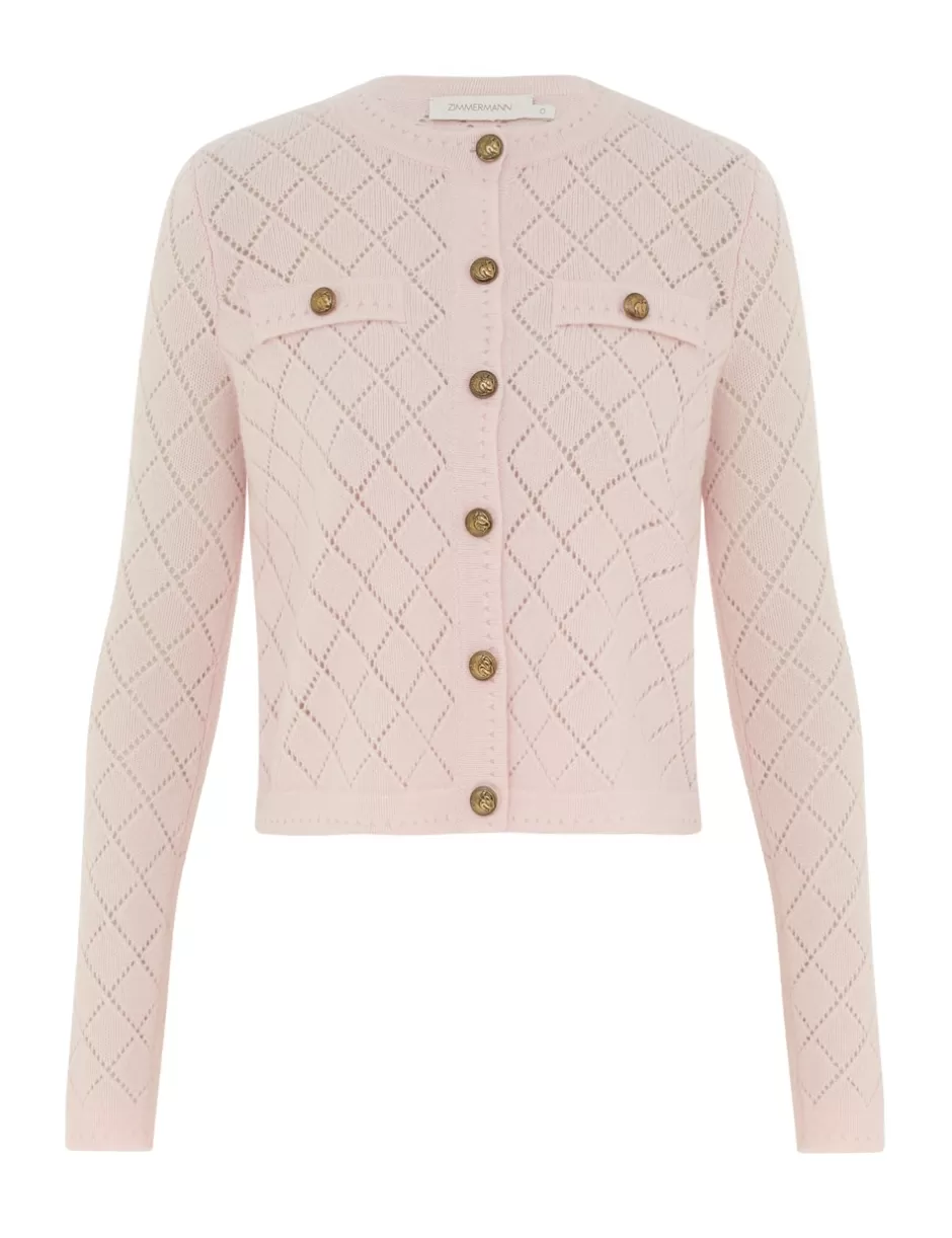 ZIMMERMANN Clothing | Knitwear<Illustration Pointelle Top Blush