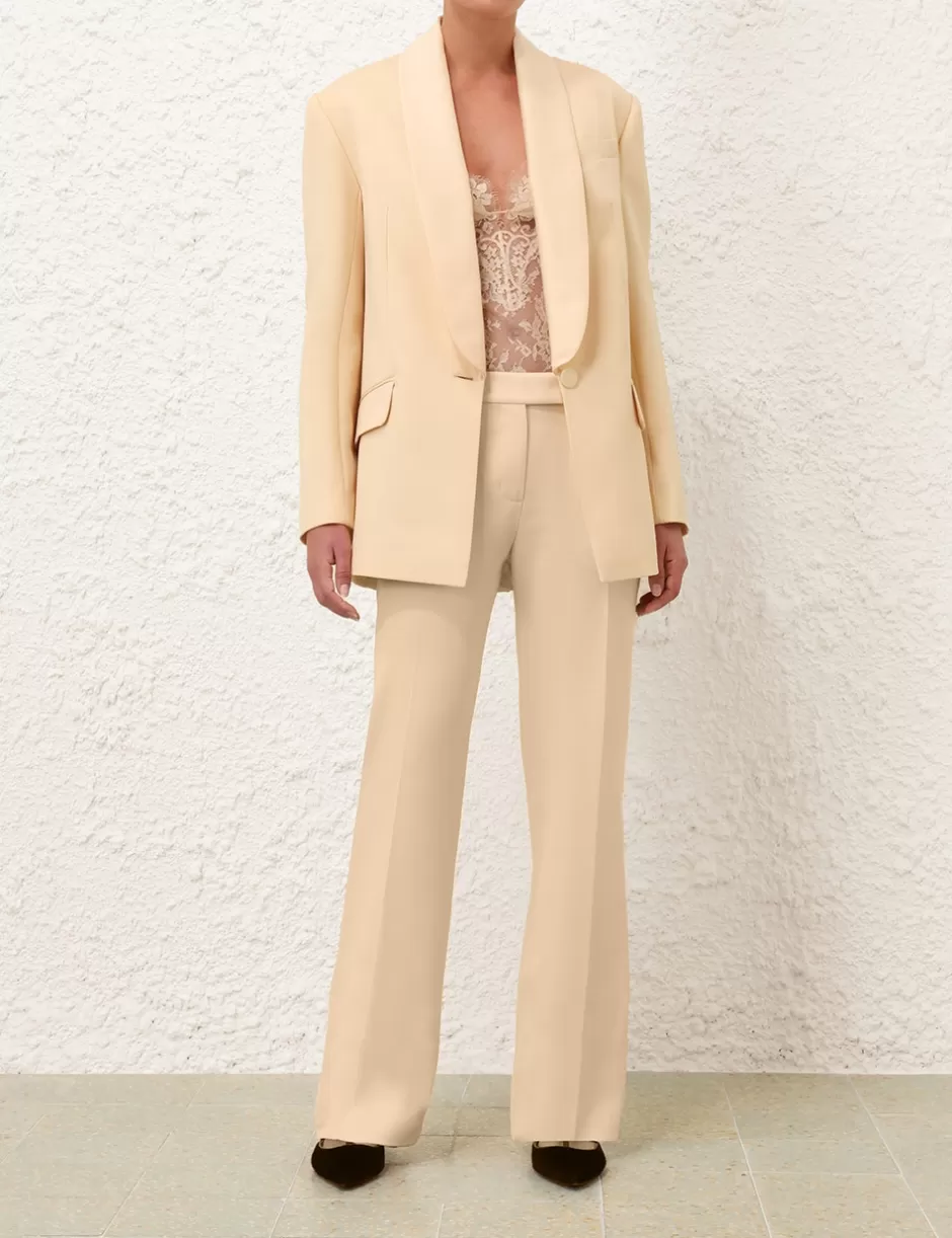 ZIMMERMANN Clothing | Shorts & Pants<Illustration Straight Tux Pant Tea