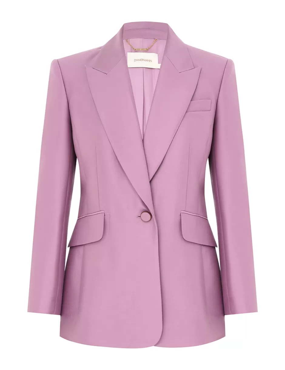 ZIMMERMANN Clothing | Jackets & Coats<Illustration Tailored Jacket Lilac