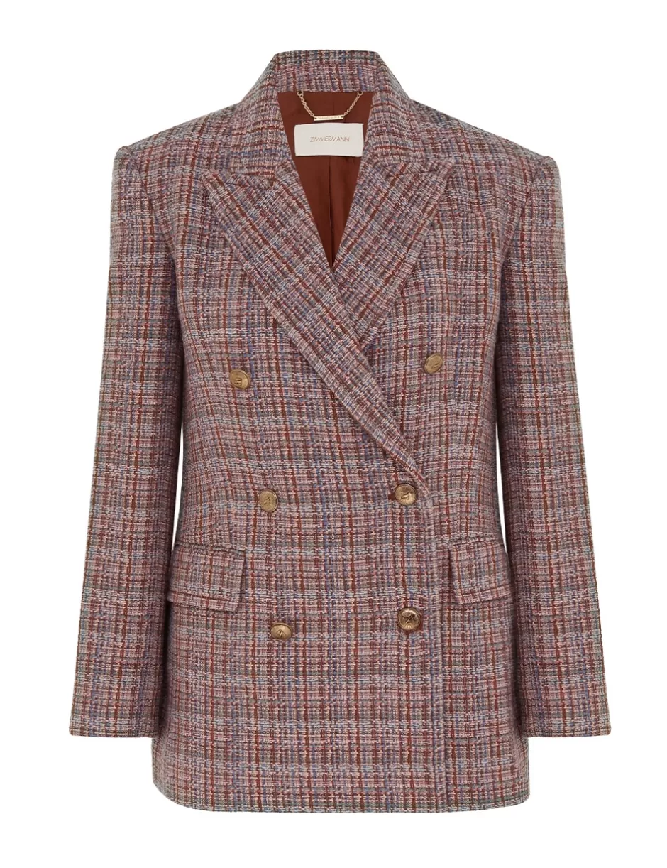 ZIMMERMANN Clothing | Jackets & Coats<Illustration Tweed Jacket Multi