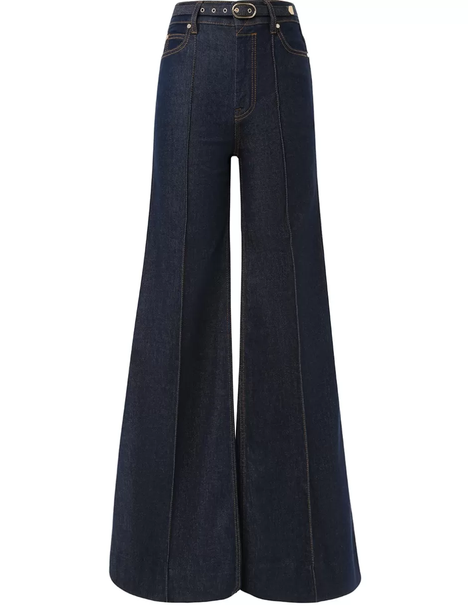 ZIMMERMANN Clothing | Denim<Illustration Wide Leg Jean Ink