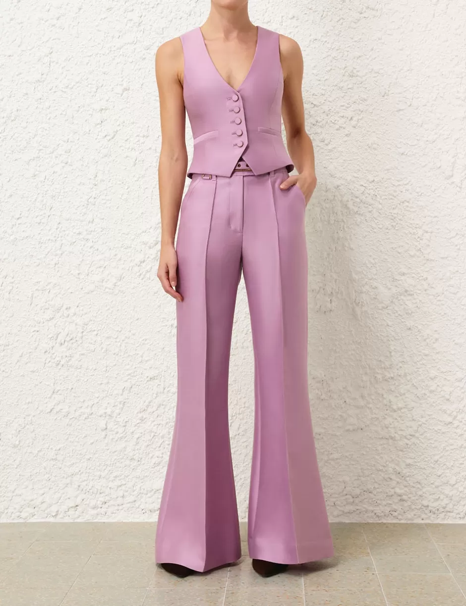 ZIMMERMANN Clothing | Shorts & Pants<Illustration Wide Leg Pant Lilac