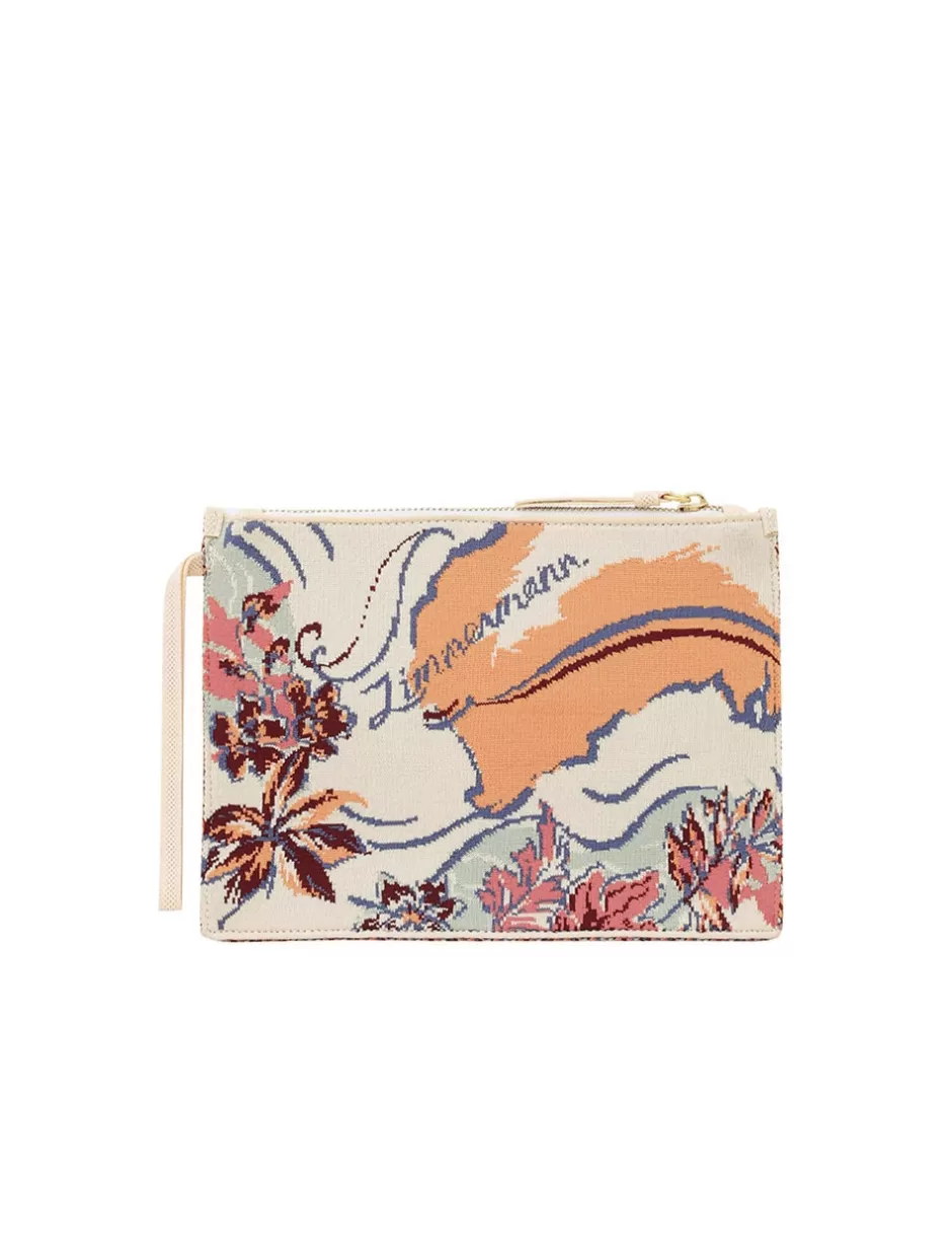 ZIMMERMANN Accessories | Bags<Jacquard Pouch Nautical Map