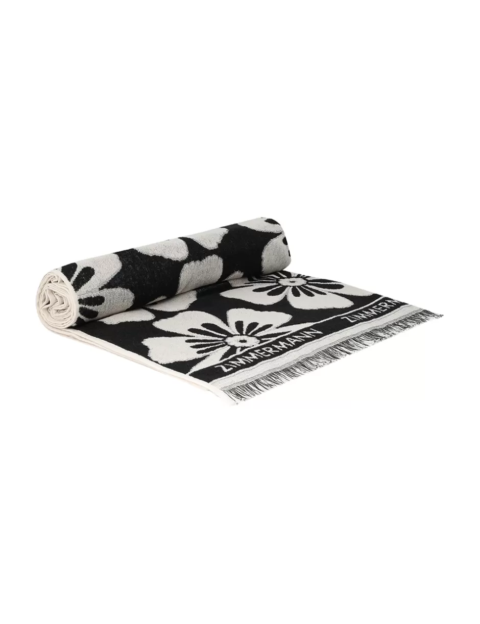 ZIMMERMANN Accessories | Towels & Pareos<Jacquard Towel Black Cream