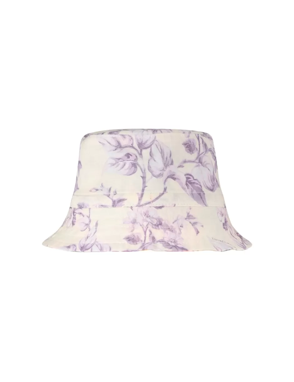 ZIMMERMANN Hats<Kids Bucket Hat Yellow Lilac Floral