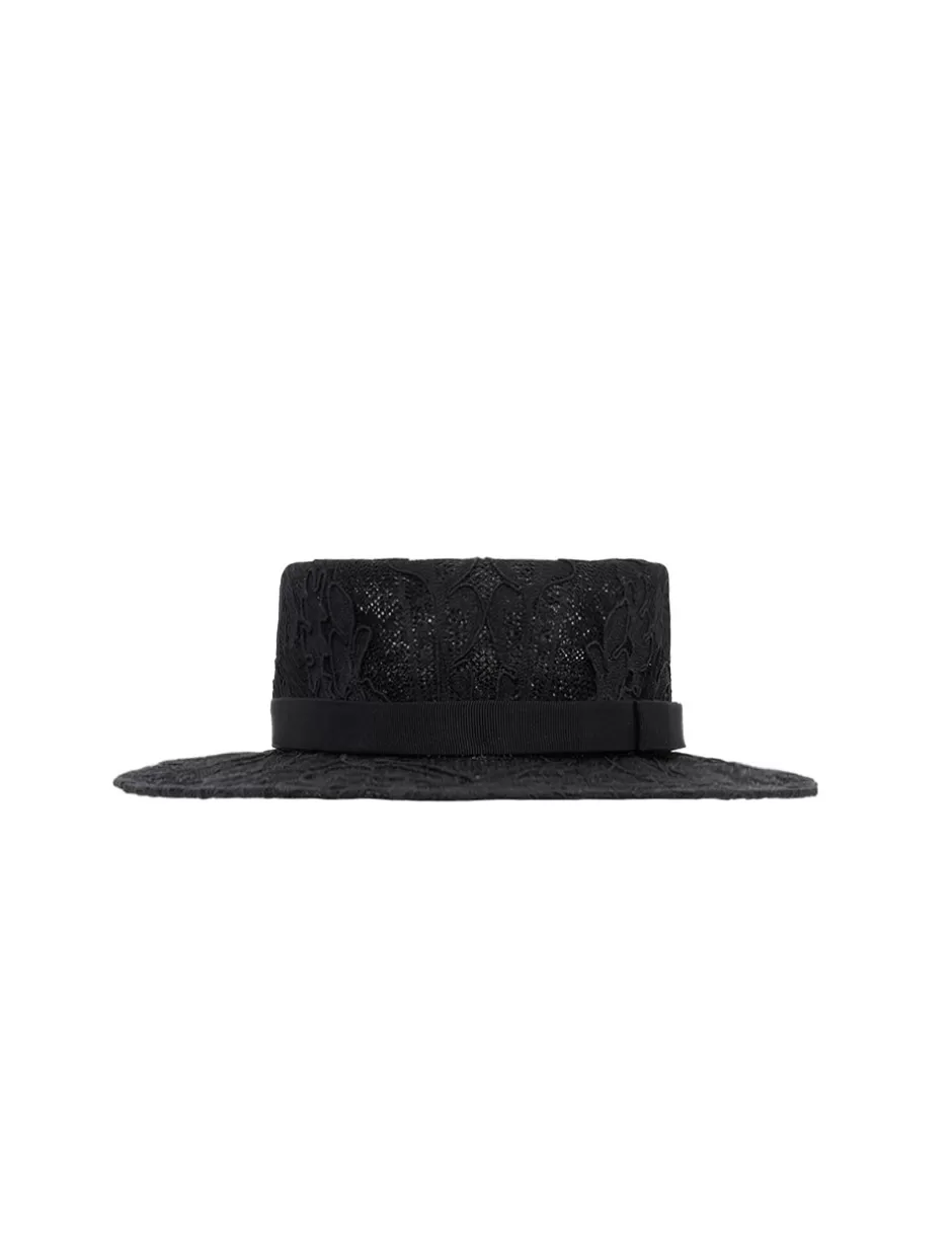 ZIMMERMANN Accessories | Hats<Lace Boater Black