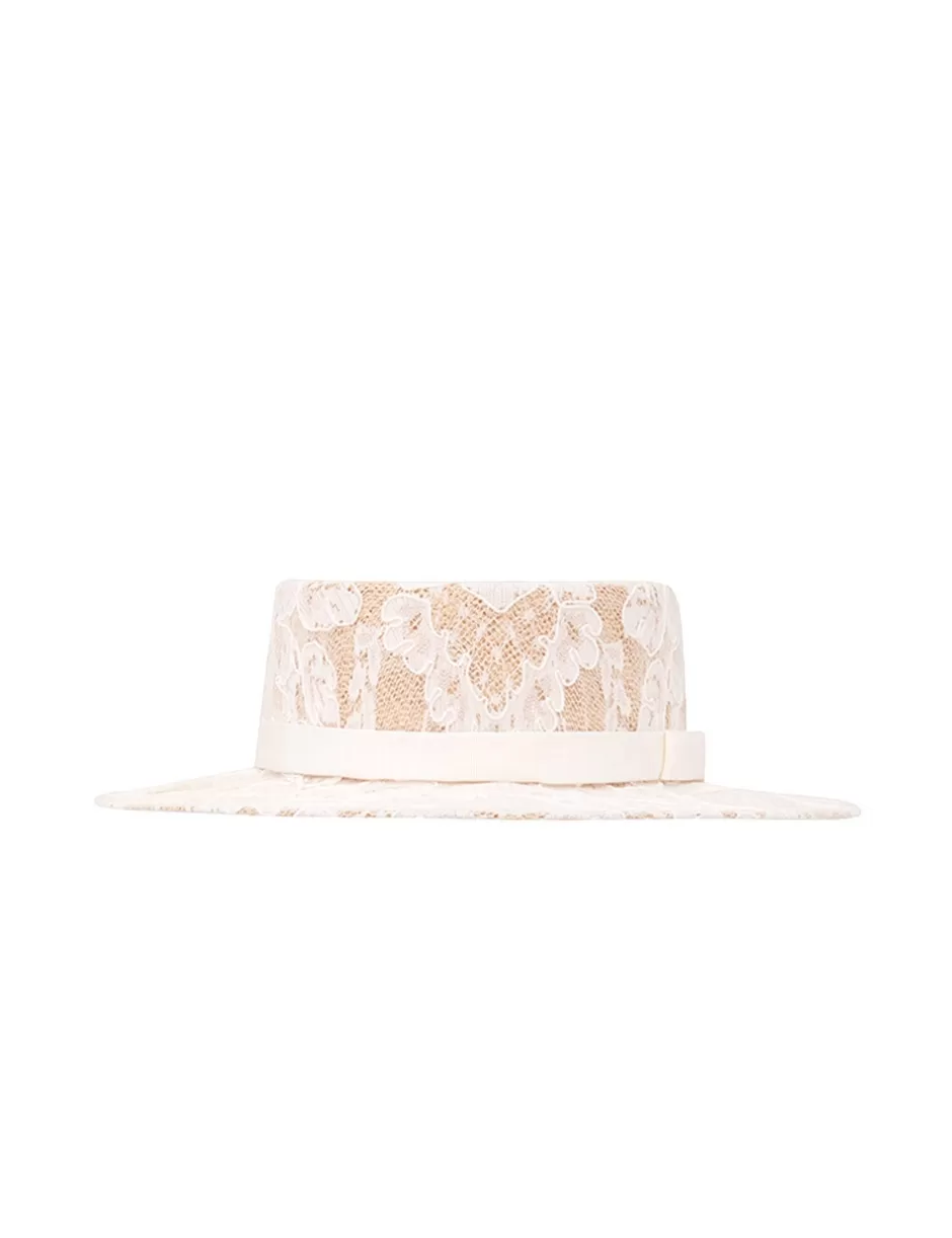 ZIMMERMANN Accessories | Hats<Lace Boater Ivory