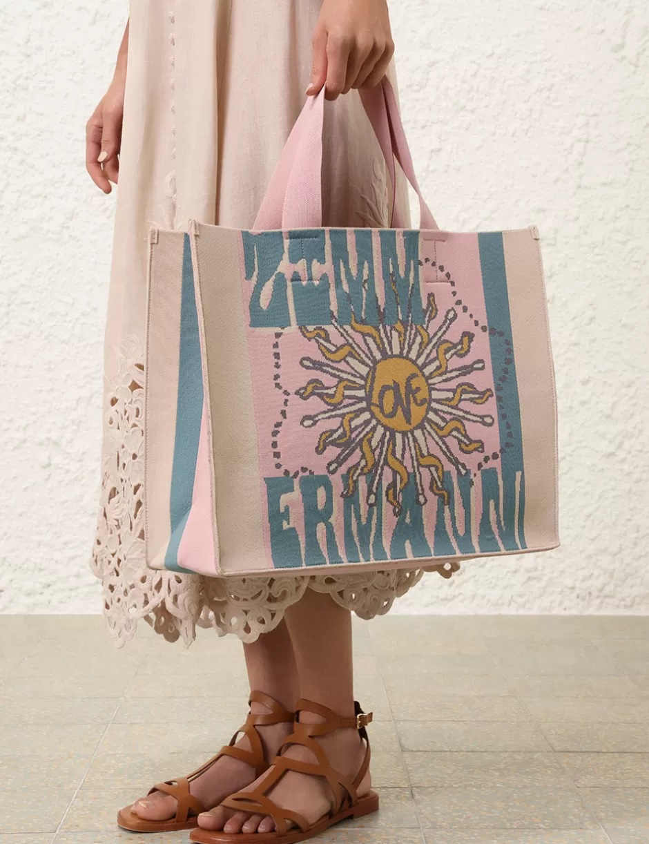 ZIMMERMANN Accessories | Bags<Large Jacquard Tote Love Artwork