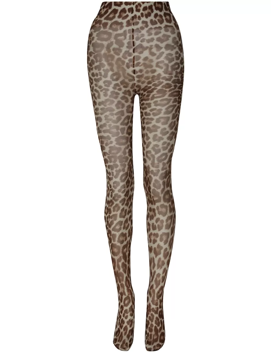 ZIMMERMANN Accessories<Leopard Print Tights Chocolate Leopard