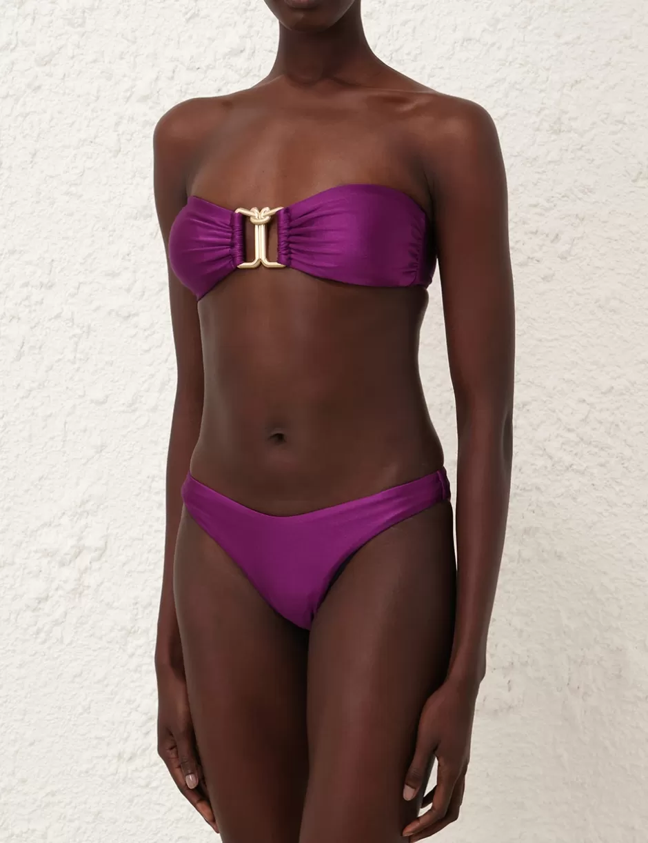 ZIMMERMANN Bikinis<Lightburst Knot Trim Bikini Violet