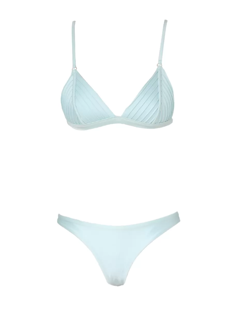 ZIMMERMANN Bikinis<Lightburst Pinktuck Tri Bikini Ice