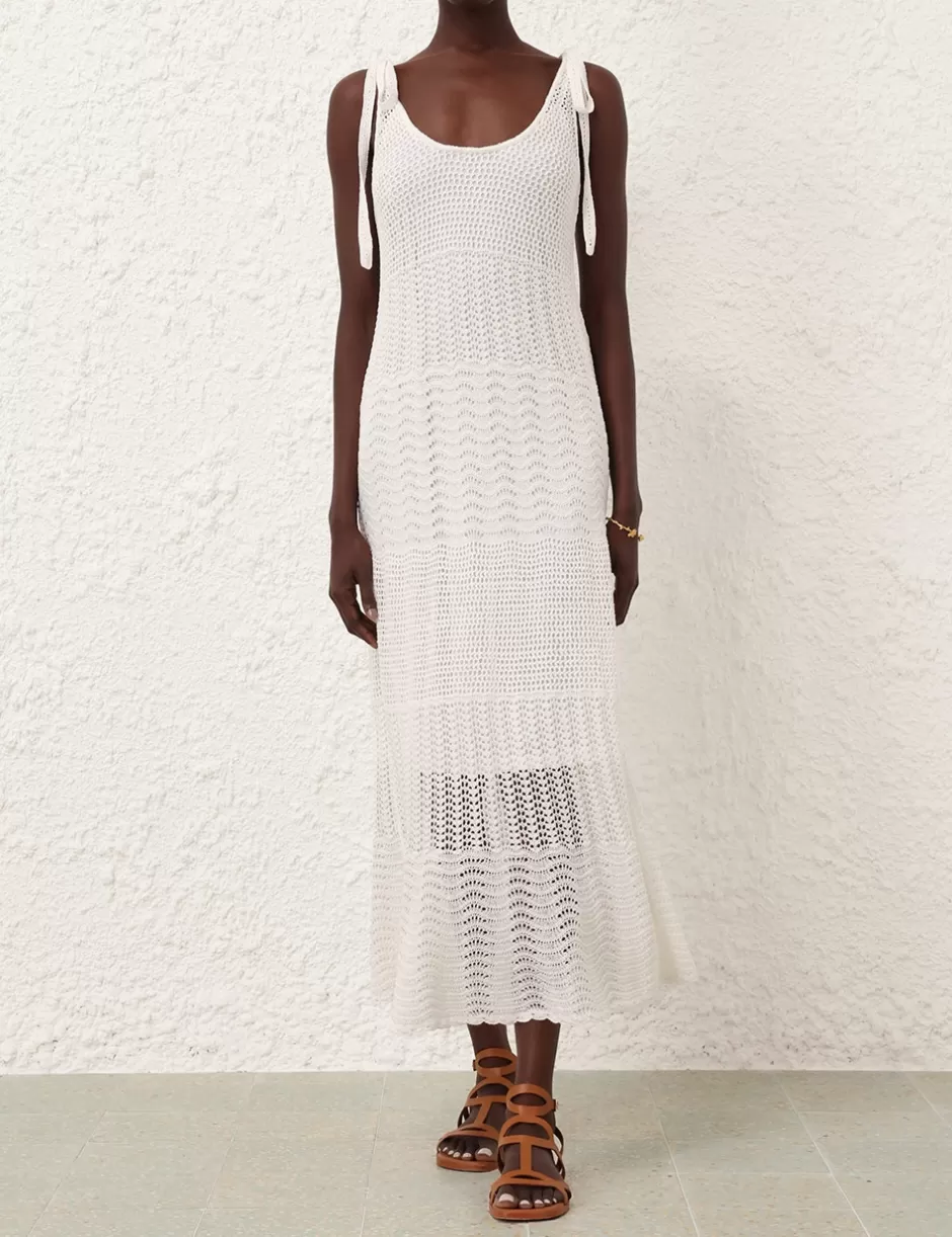 ZIMMERMANN Clothing | Dresses & Coverups<Lightburst Textured Dress Ivory