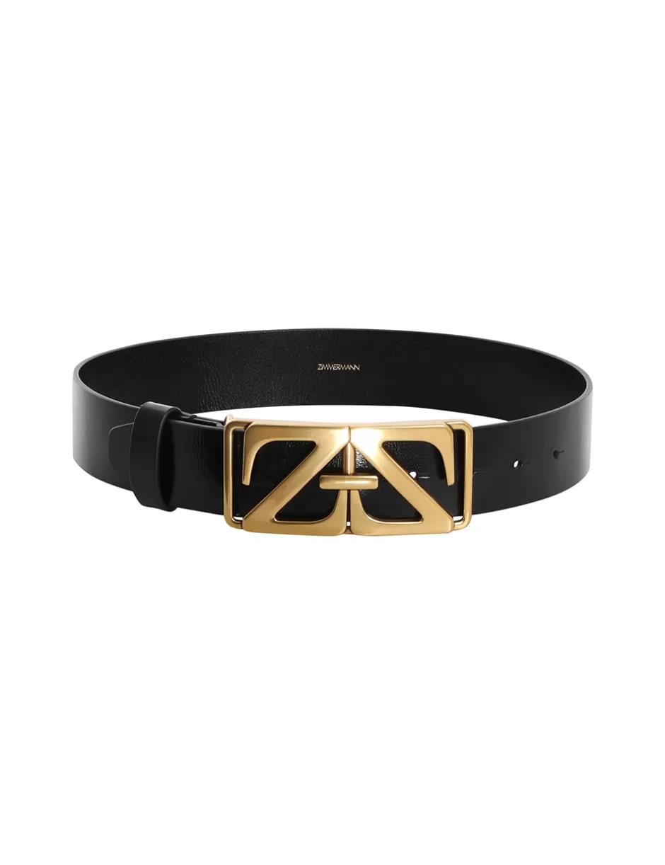 ZIMMERMANN Accessories | Belts<Monogram Waist Belt Black