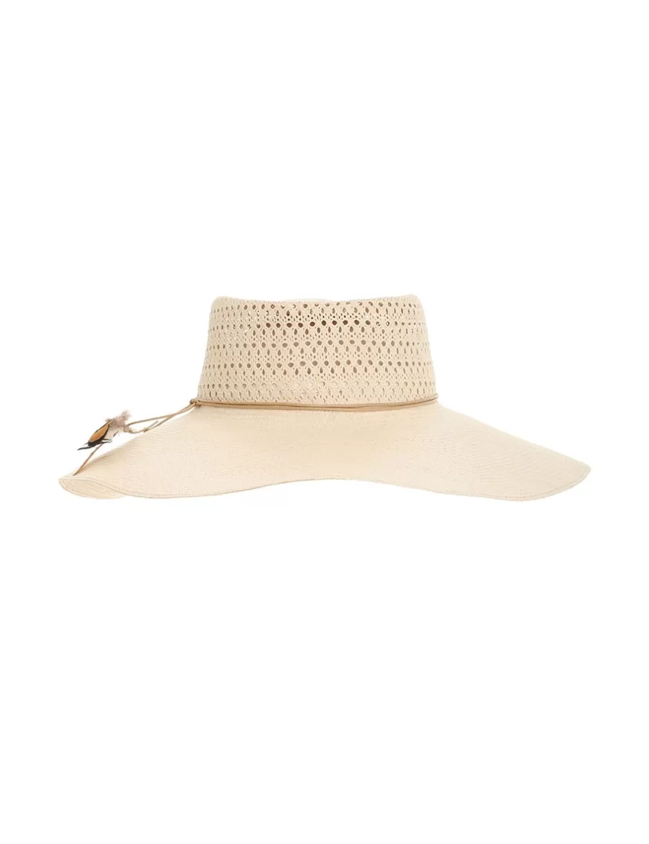 ZIMMERMANN Accessories | On Vacation<Open Weave Crown Boater Natural