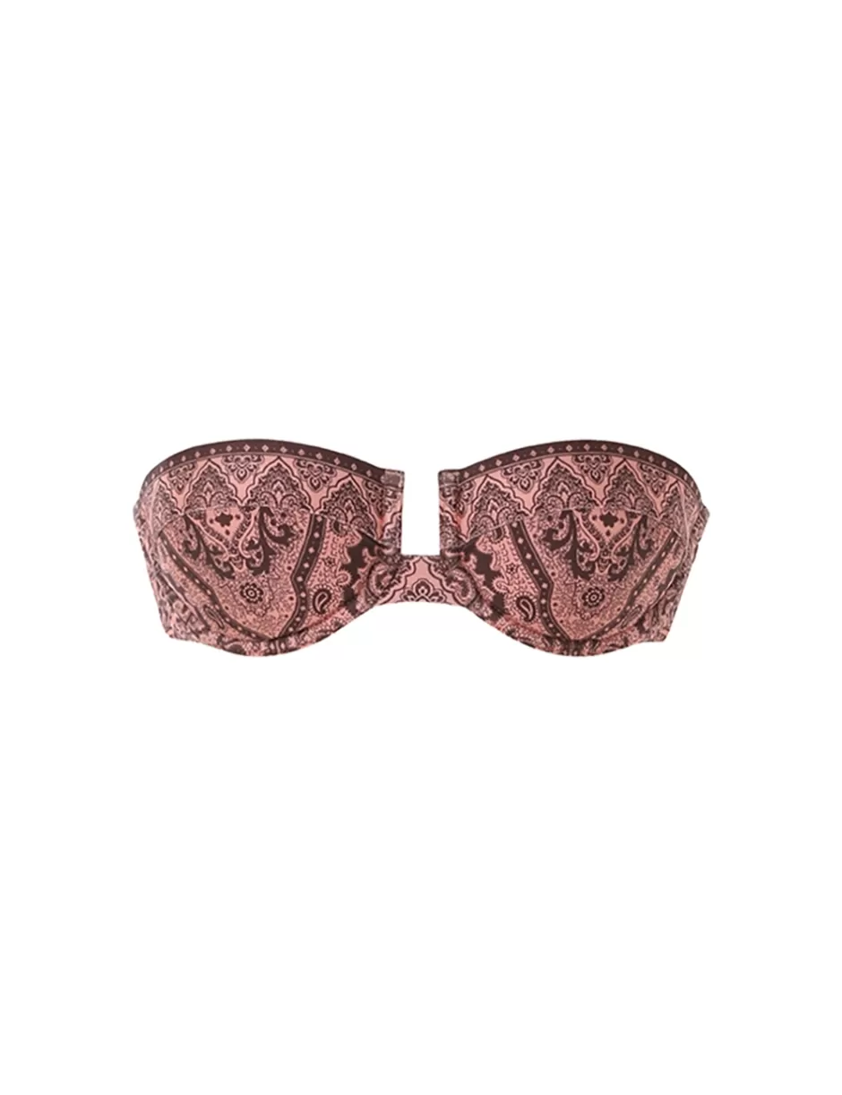 ZIMMERMANN Bikinis | Separates<Ottie Balconette Bra Coral Paisley