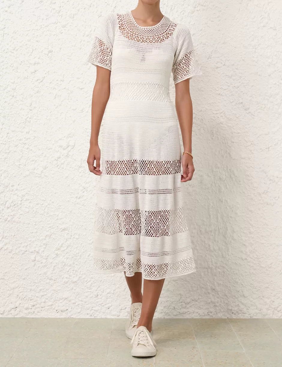 ZIMMERMANN Clothing | Dresses & Coverups<Ottie Crochet Dress Ivory