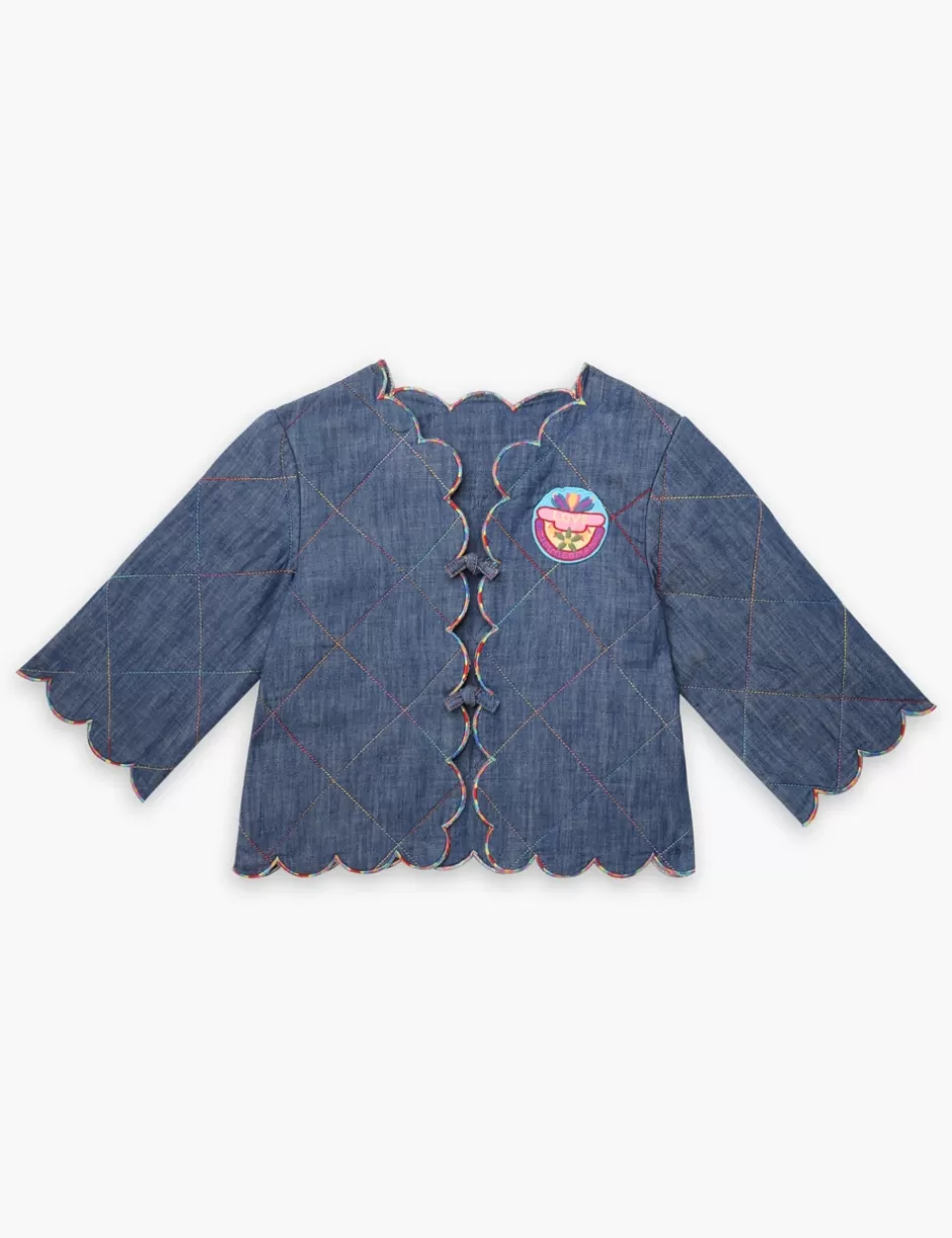 ZIMMERMANN Kids | Clothing<Ottie Denim Jacket Blue Lagoon