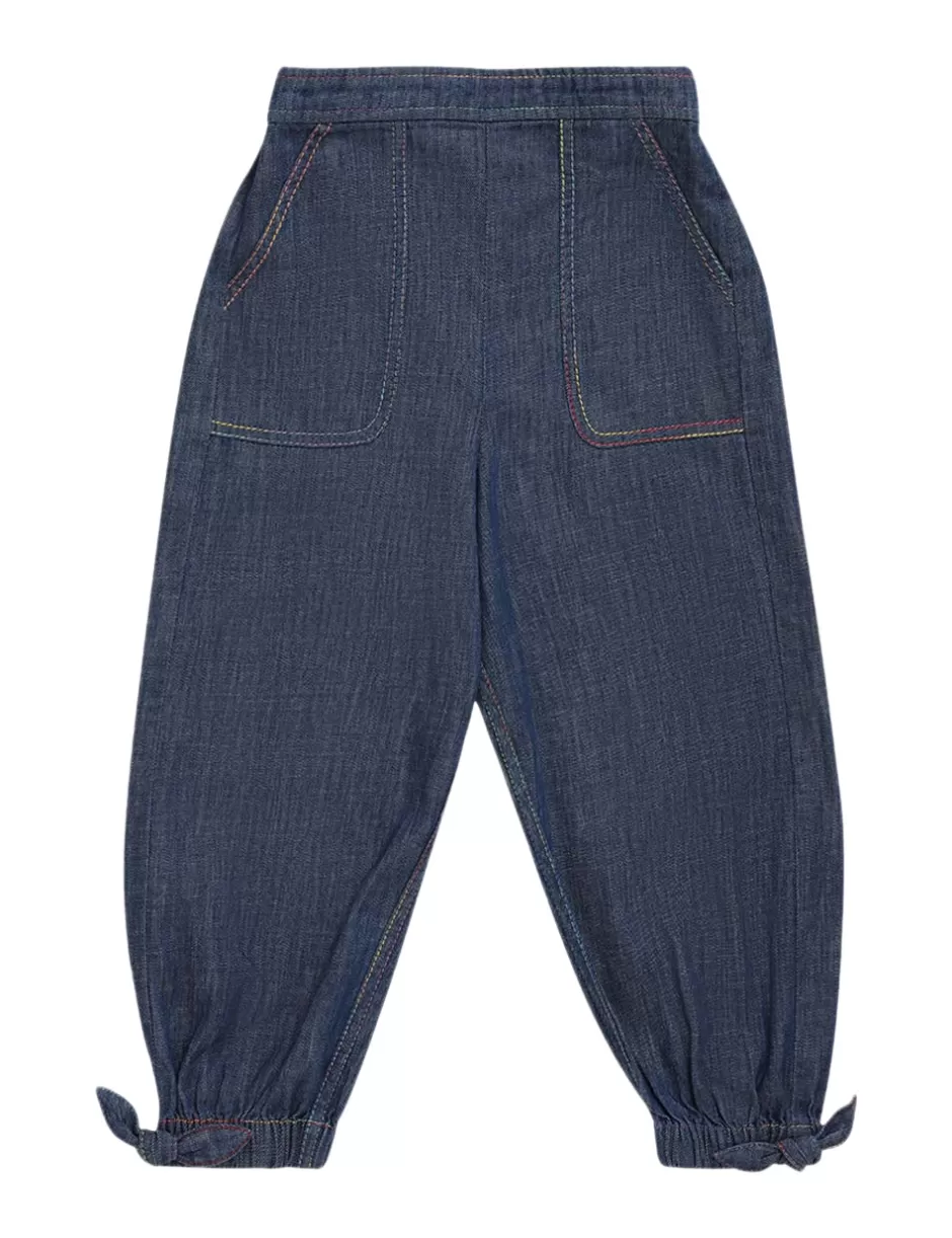 ZIMMERMANN Kids | Clothing<Ottie Denim Pant Blue Lagoon