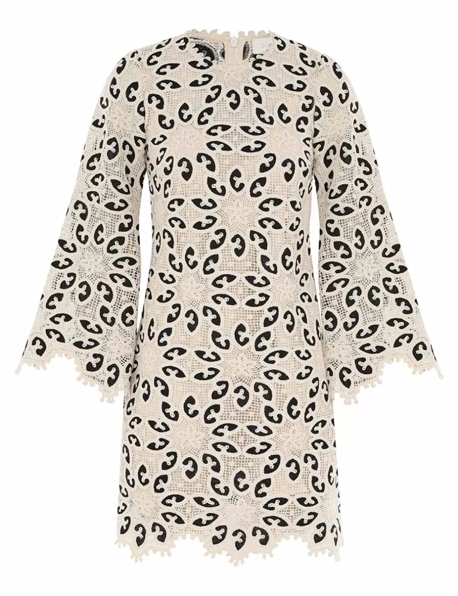 ZIMMERMANN Clothing | Dresses & Coverups<Ottie Lace Mini Dress Cream Black