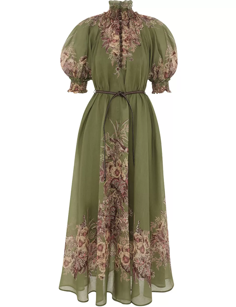 ZIMMERMANN Clothing | Dresses & Coverups<Ottie Swing Maxi Dress Khaki Floral