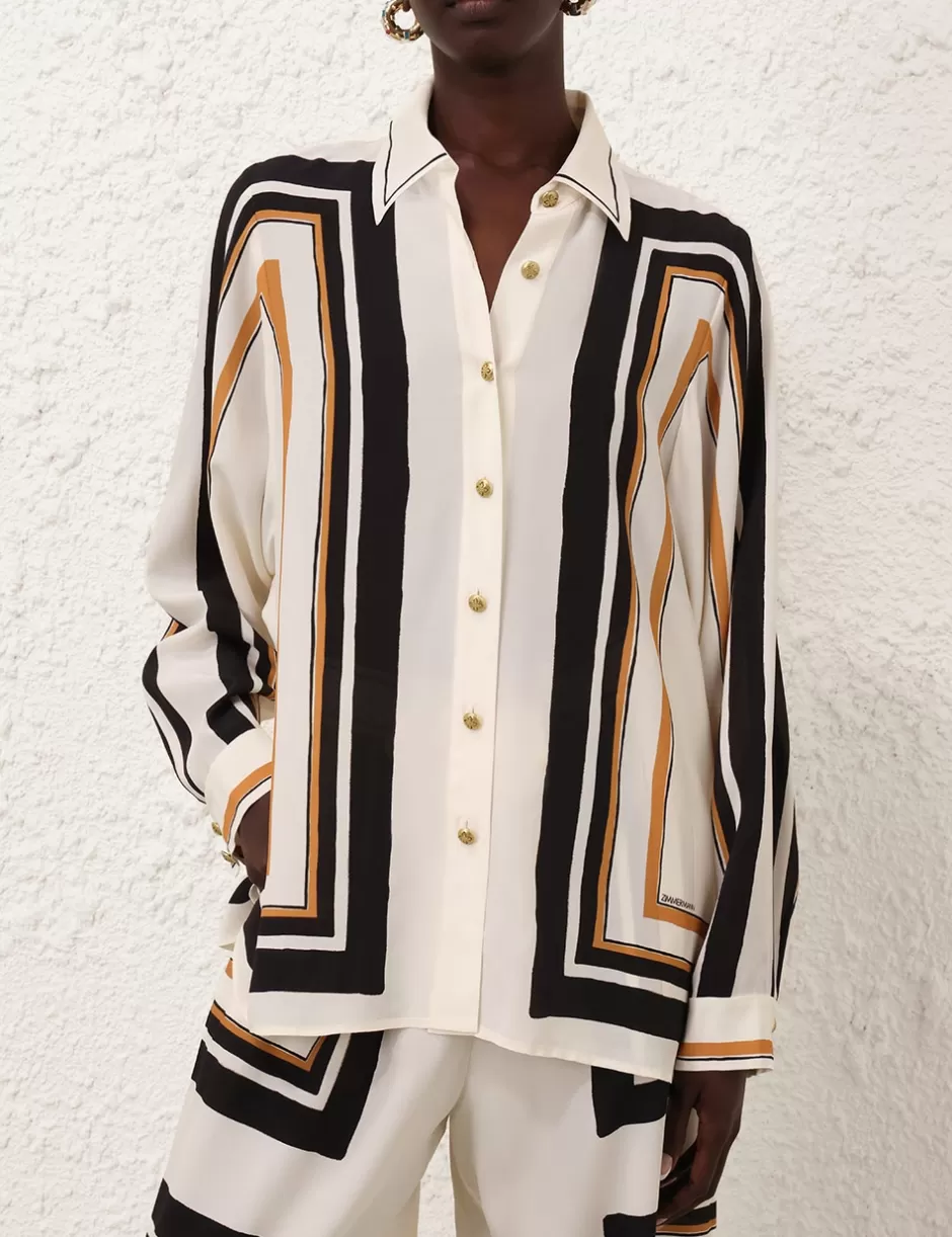 ZIMMERMANN Clothing | Tops<Oversized Shirt Stripe