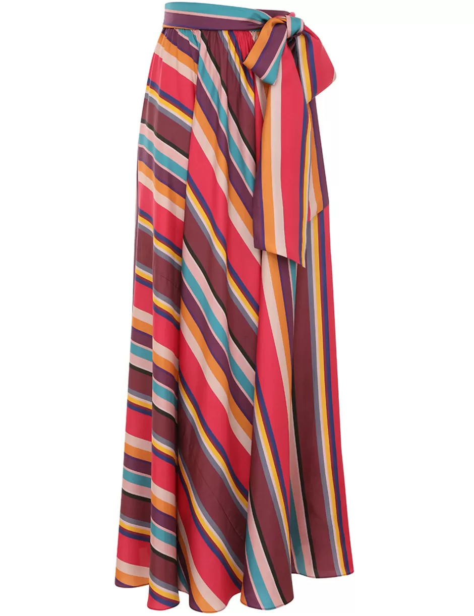 ZIMMERMANN Clothing | Skirts<Pavilion Maxi Wrap Skirt Multi Stripe