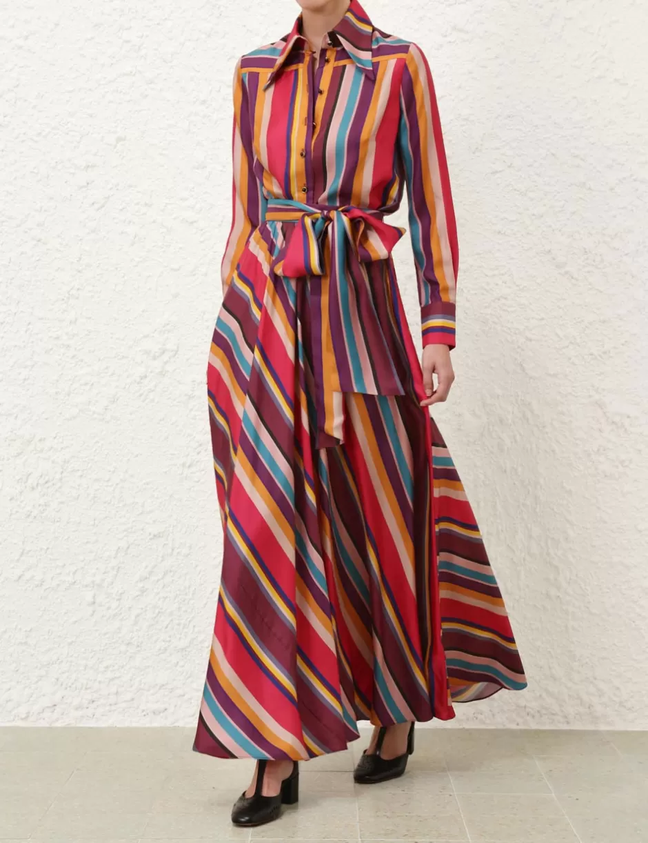 ZIMMERMANN Clothing | Skirts<Pavilion Maxi Wrap Skirt Multi Stripe