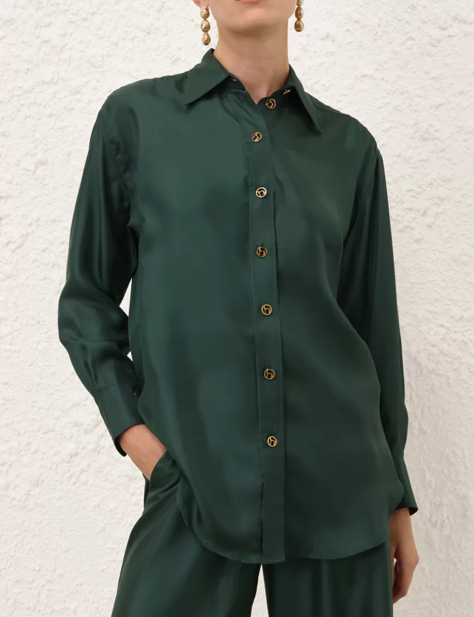 ZIMMERMANN Clothing | Tops<Pavilion Relaxed Shirt Pine