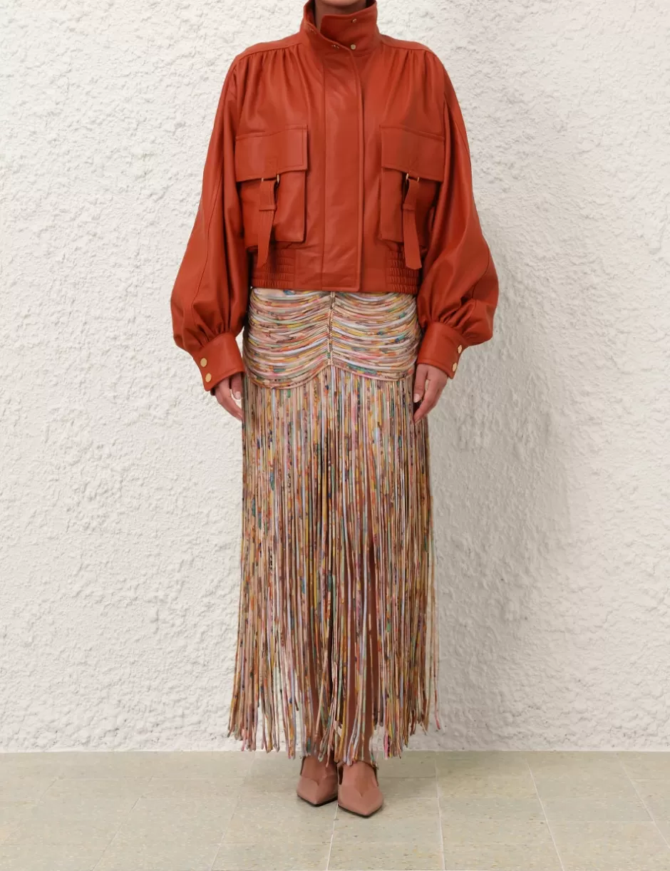 ZIMMERMANN Clothing | Skirts<Pavilion Rouleau Maxi Skirt Mixed Eden