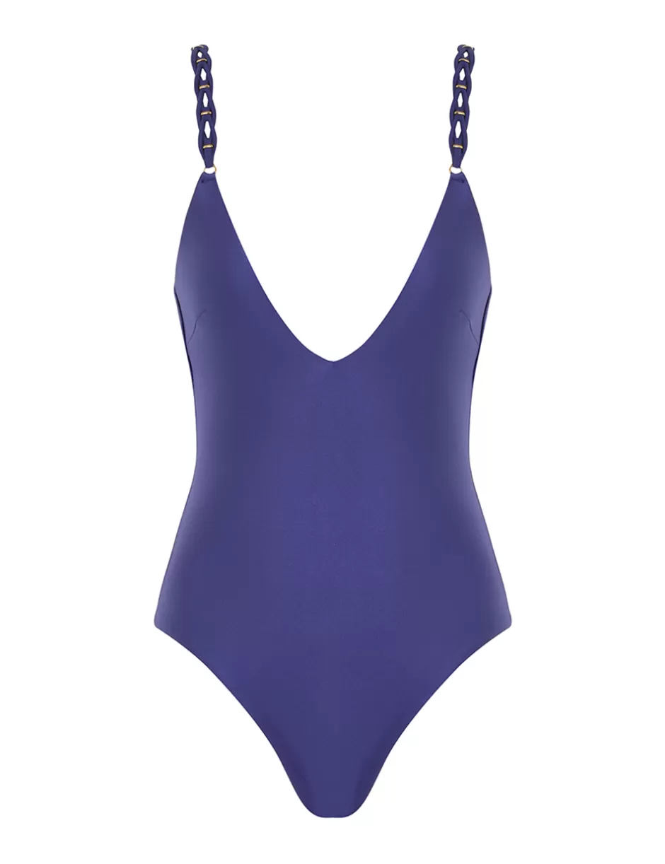 ZIMMERMANN One Pieces<Pop Braided Strap 1PC Iris Blue