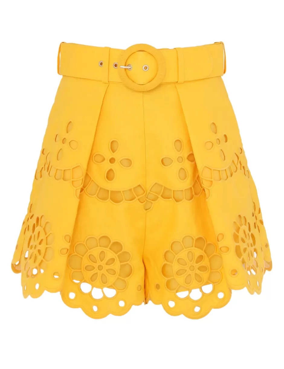 ZIMMERMANN Clothing | Shorts & Pants<Pop Embroidered Short Mango