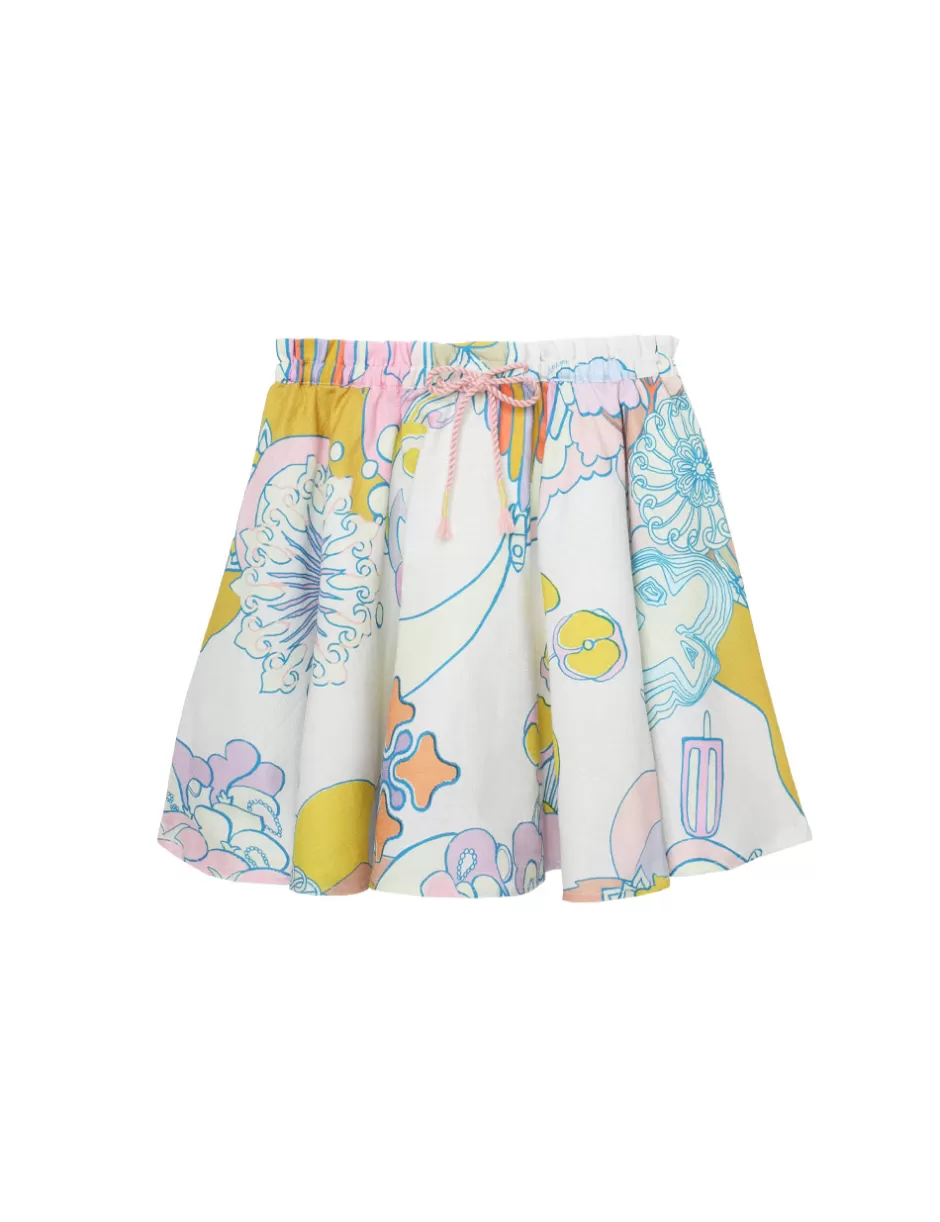 ZIMMERMANN Kids | Clothing<Pop Flip Skirt Watercolour Multi