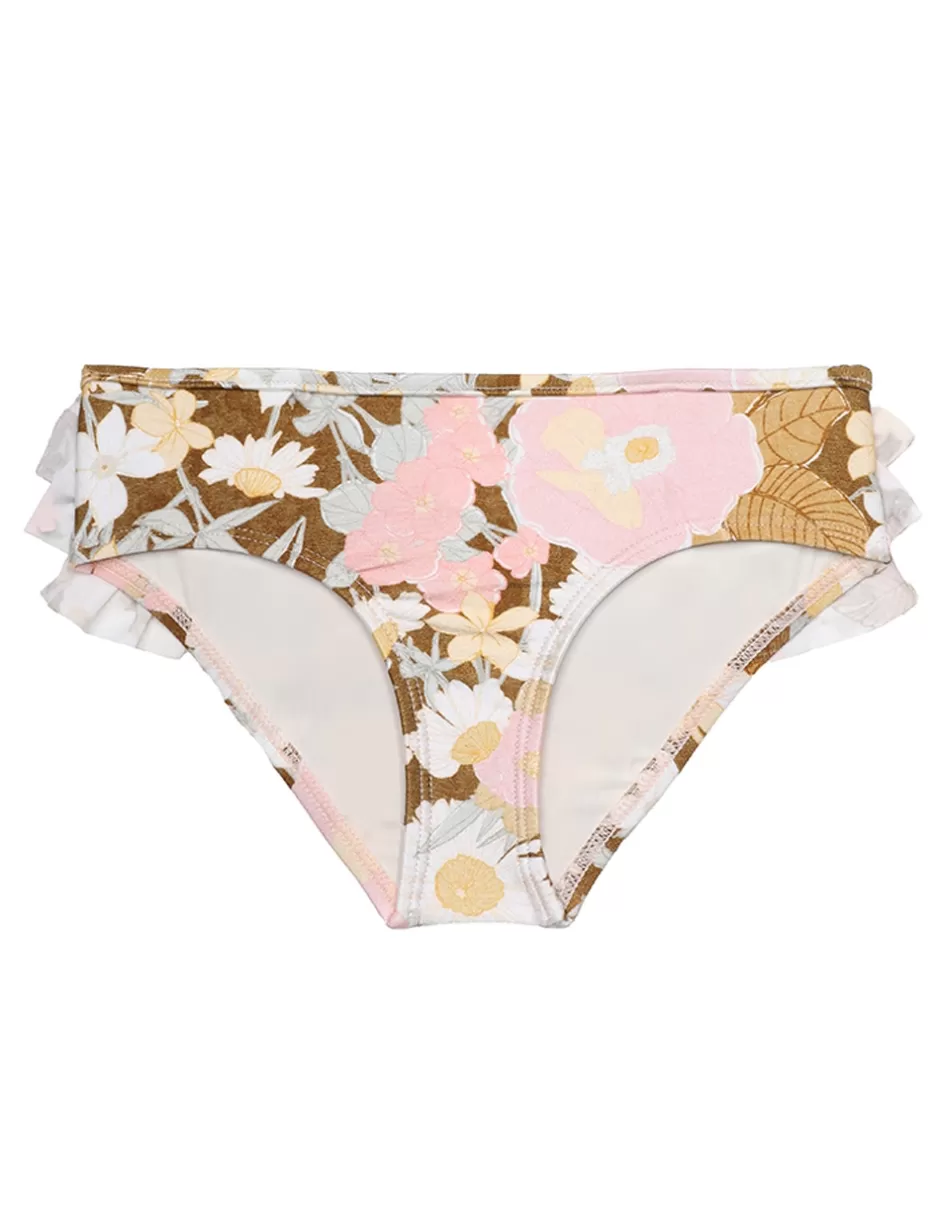 ZIMMERMANN Kids | Swimwear<Pop Frill Pant Gold Peach Floral